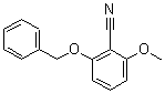结构式 CAS# 167832-66-8, 2-甲氧基-6-(苯基甲氧基)-苯甲腈