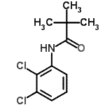 结构式 CAS# 168133-85-5, N-(2,3-二氯苯基)-2,2-二甲基丙酰胺