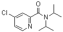 结构式 CAS# 168428-76-0, 4-氯-N,N-二(1-甲基乙基)-2-吡啶甲酰胺