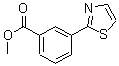 structure of CAS# 168618-63-1, 3-(2-Thiazolyl)-Benzoic Acid Methyl Ester;Methyl 3-(1,3-Thiazol-2-Yl)Benzoate;METHYL 3-THIAZOL-2-YL-BENZOATE