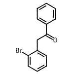 structure of CAS# 16897-97-5, 2-(2-Bromophenyl)-1-Phenylethanone;2-(2-Bromophenyl)-1-Phenylethan-1-One;2-(2-Bromophenyl)acetophenone;MFCD00204351