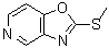 structure of CAS# 169205-96-3, 2-(Methylsulfanyl)[1,3]Oxazolo[4,5-c]Pyridine;2-(methylsulfanyl)-[1,3]oxazolo[4,5-c]pyridine;MFCD12024840