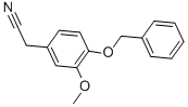 structure of CAS# 1700-29-4, 3-Methoxy-4-(Phenylmethoxy)-Benzeneacetonitrile;2-[4-(Benzyloxy)-3-Methoxy-Phenyl]Acetonitrile;2-[3-Methoxy-4-(Phenylmethoxy)Phenyl]Ethanenitrile;Zinc00391541