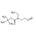 结构式 CAS# 170018-97-0, 叔-丁基N-(2-氰基乙基)-N-乙基-氨基甲酸酯
