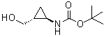 结构式 CAS# 170299-53-3, [(1R,2R)-2-(羟基甲基)环丙基]氨基甲酸叔丁酯
