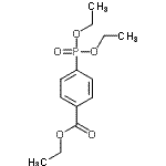 结构式 CAS# 17067-92-4, 乙基4-(二乙氧基磷酰)苯甲酸酯