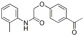 结构式 CAS# 17172-81-5, 2-(4-乙酰苯氧基)-N-(2-甲基苯基)乙酰胺