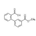 结构式 CAS# 171905-91-2, 2-(3-甲氧羰基苯基)苯甲酸