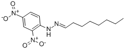 structure of CAS# 1726-77-8, 2,4-Dinitro-N-(Octylideneamino)Aniline;(2,4-Dinitrophenyl)-(Octylideneamino)Amine;St5410582;Nsc402247