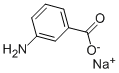 structure of CAS# 17264-94-7, 3-Aminobenzoic Acid Sodium Salt;M-Aminobenzoic Acid Sodium Salt;Benzoic Acid, M-Amino-, Sodium Salt;Benzoic Acid, 3-Amino-, Monosodium Salt (9Ci)