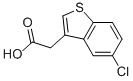 structure of CAS# 17266-30-7, 5-Chloro-Benzo[b]Thiophene-3-Aceticacid;2-(5-Chlorobenzothiophen-3-Yl)Acetic Acid;2-(5-Chloro-3-Benzothiophenyl)Acetic Acid;2-(5-Chloro-1-Benzothiophen-3-Yl)Ethanoic Acid