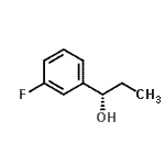 结构式 CAS# 172748-79-7, (1S)-1-(3-氟苯基)-1-丙醇