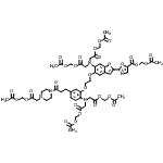 structure of CAS# 172890-84-5, Acetoxymethyl 2-(5-{2-[5-(3-{4-[2-(Acetoxymethoxy)-2-Oxoethyl]-1-Piperazinyl}-3-Oxopropyl)-2-{Bis[2-(Acetoxymethoxy)-2-Oxoethyl]Amino}Phenoxy]Ethoxy}-6-{Bis[2-(Acetoxymethoxy)-2-Oxoethyl]Amino}-1-Benz Ofuran-2-Yl)-1,3-Oxazole-5-Carboxylate;Fura PE 3-AM;FURA-PE3/AM;17081_FLUKA