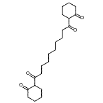 结构式 CAS# 17343-93-0, 1,10-二(2-氧代环己基)-1,10-癸烷二酮
