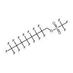 structure of CAS# 17352-09-9, 2,2,3,3,4,4,5,5,6,6,7,7,8,8,8-Pentadecafluorooctyl Trifluoromethanesulfonate;1H,1H-Perfluorooctyl trifluoromethanesulfonate;1H,1H-Perfluorooctyl trifluoromethanesulphonate;MFCD07784316