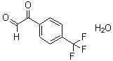 structure of CAS# 1736-56-7, Oxo[4-(Trifluoromethyl)Phenyl]Acetaldehyde Hydrate (1:1);2-Oxo-2-(4-(trifluoromethyl)phenyl)acetaldehyde hydrate;2-Oxo-2-[4-(trifluoromethyl)phenyl]acetaldehyde hydrate;2-oxo-2-[4-(trifluoromethyl)phenyl]ethanal, hydrate