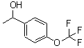 structure of CAS# 1737-28-6, 1-[4-(Trifluoromethoxy)Phenyl]Ethanol;1-[4-(trifluoromethoxy)phenyl]ethan-1-ol;MFCD07784263;α-Methyl-4-(trifluoromethoxy)benzyl alcohol