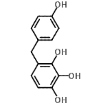 结构式 CAS# 174462-43-2, 4-(4-羟基苄基)-1,2,3-苯三醇