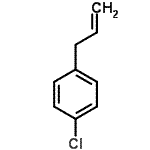 结构式 CAS# 1745-18-2, 1-烯丙基-4-氯苯