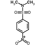 structure of CAS# 17459-03-9, N,N-Dimethyl-4-Nitrobenzenesulfonamide;dimethyl[(4-nitrophenyl)sulfonyl]amine;N,N-Dimethyl-4-nitro-benzenesulfonamide;ZINC00128950