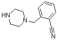structure of CAS# 174609-74-6, 2-(1-Piperazinylmethyl)-Benzonitrile;2-(Piperazin-1-Ylmethyl)Benzonitrile 97%;2-(PIPERAZIN-1-YLMETHYL)BENZONITRILE;1-(2-CYANOBENZYL)PIPERAZINE