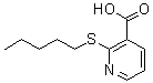 结构式 CAS# 175135-23-6, 2-(戊基硫代)-3-吡啶羧酸