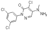 结构式 CAS# 175135-84-9, 4-氯-2-(3,5-二氯苯基)-5-(1-甲基肼基)-3(2H)-哒嗪酮