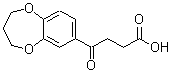 结构式 CAS# 175136-33-1, 3,4-二氢-gamma-氧代-2H-1,5-苯并二氧杂卓-7-丁酸
