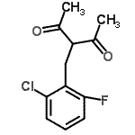CAS#: 175136-74-0， 3-(2-Chloro-6-Fluorobenzyl)-2,4-Pentanedione