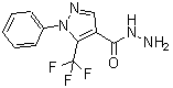 结构式 CAS# 175137-31-2, 1-苯基-5-(三氟甲基)-1H-吡唑-4-甲酰肼