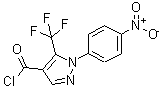 structure of CAS# 175137-36-7, 1-(4-Nitrophenyl)-5-(Trifluoromethyl)-1H-Pyrazole-4-Carbonylchloride;1-(4-Nitrophenyl)-5-(Trifluoromethyl)-1H-Pyrazole-4-Carbonyl Chloride , 95%+;1-(4-NITROPHENYL)-5-(TRIFLUOROMETHYL)-1H-PYRAZOLE-4-CARBONYL CHLORIDE;1-(4-Nitrophenyl)-5-(Trifluoromethyl)Pyrazole-4-Carbonyl Chloride 97%