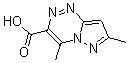 结构式 CAS# 175137-58-3, 4,7-二甲基-吡唑并[5,1-c][1,2,4]三嗪-3-羧酸