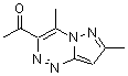 结构式 CAS# 175137-64-1, 1-(4,7-二甲基吡唑并[5,1-c][1,2,4]三嗪-3-基)乙酮