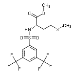 结构式 CAS# 175202-21-8, N-{[3,5-二(三氟甲基)苯基]磺酰基}-L-蛋氨酸甲酯
