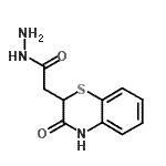 结构式 CAS# 175202-65-0, 2-(3-氧代-3,4-二氢-2H-1,4-苯并噻嗪-2-基)乙酰肼