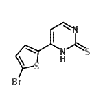 结构式 CAS# 175202-82-1, 6-(5-溴-2-噻吩基)-2(1H)-嘧啶硫酮