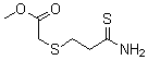 结构式 CAS# 175202-95-6, 2-[(3-氨基-3-硫代丙基)硫代]-乙酸甲酯