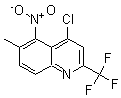 结构式 CAS# 175203-61-9, 4-氯-6-甲基-5-硝基-2-(三氟甲基)-喹啉