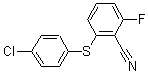 结构式 CAS# 175204-12-3, 2-[(4-氯苯基)硫代]-6-氟-苯甲腈