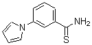 structure of CAS# 175276-79-6, 3-(1H-Pyrrol-1-Yl)-Benzenecarbothioamide;3-(1H-PYRROL-1-YL)BENZENE-1-CARBOTHIOAMIDE;3-(1H-Pyrrol-1-Yl)Benzenecarbothioamide;3-(1H-Pyrrol-1-Yl)Thiobenzamide
