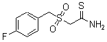 structure of CAS# 175276-88-7, 2-(4-Fluorobenzylsulfonyl)Thioacetamide;2-(4-Fluoro-Alpha-Toluenesulfonyl)Thioacetamide, 97%;2-(4-Fluoro-^A-Toluenesulfonyl)Thioacetamide, 97%;2-(4-Fluoro-ɑ-Toluenesulfonyl)Thioacetamide, 97%