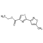 CAS 登录号：175277-28-8， 乙基2-(5-甲基-1,2-恶唑-3-基)-1,3-噻唑-4-羧酸酯