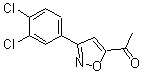 结构式 CAS# 175277-36-8, 1-[3-(3,4-二氯苯基)-5-异恶唑基]-乙酮