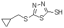 CAS 登录号：175277-92-6， 5-[(环丙基甲基)硫代]-1,3,4-噻二唑-2-硫醇