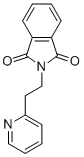 structure of CAS# 17624-26-9, N-2-(2-Pyridylethyl)Phthalimide;2-[2-(2-Pyridyl)Ethyl]Isoindoline-1,3-Dione;2-[2-(2-Pyridyl)Ethyl]Isoindoline-1,3-Quinone;2-[2-(2-Pyridinyl)Ethyl]-1H-Isoindole-1,3(2H)-Dione