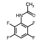 structure of CAS# 1766-14-9, N-(2,3,5,6-Tetrafluorophenyl)Acetamide;2,3,5,6-TETRAFLUOROACETANILIDE;N-(2,3,5,6,-Tetrafluoro-phenyl)-acetamide
