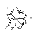 structure of CAS# 17712-66-2, Potassium hexanitritorhodate(III);POTASSIUM HEXANITRORHODATE(III)