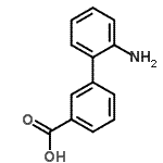 structure of CAS# 177171-15-2, 2'-Amino-3-Biphenylcarboxylic Acid;2'-amino-1,1'-biphenyl-3-carboxylic acid;2'-Amino-biphenyl-3-carboxylic acid;2'-NITRO BI PHENYL-3-CARBOXILIC ACID