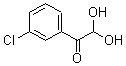 structure of CAS# 177288-16-3, 1-(3-Chlorophenyl)-2,2-Dihydroxy-Ethanone;3-CHLOROPHENYLGLYOXAL HYDRATE, 95+%;3-Chlorophenylglyoxal Hydrate 95%;3-CHLOROPHENYLGLYOXAL HYDRATE