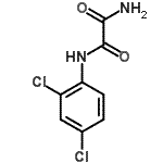 structure of CAS# 17738-96-4, N-(2,4-Dichlorophenyl)Ethanediamide;MFCD00215204;N-(2,4-dichlorophenyl)carbamoylcarboxamide;N<sup>1</sup>-(2,4-dichlorophenyl)ethanediamide
